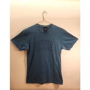 HUF International Worldwide Colonial Blue Short Sleeve T-shirt Size Small
